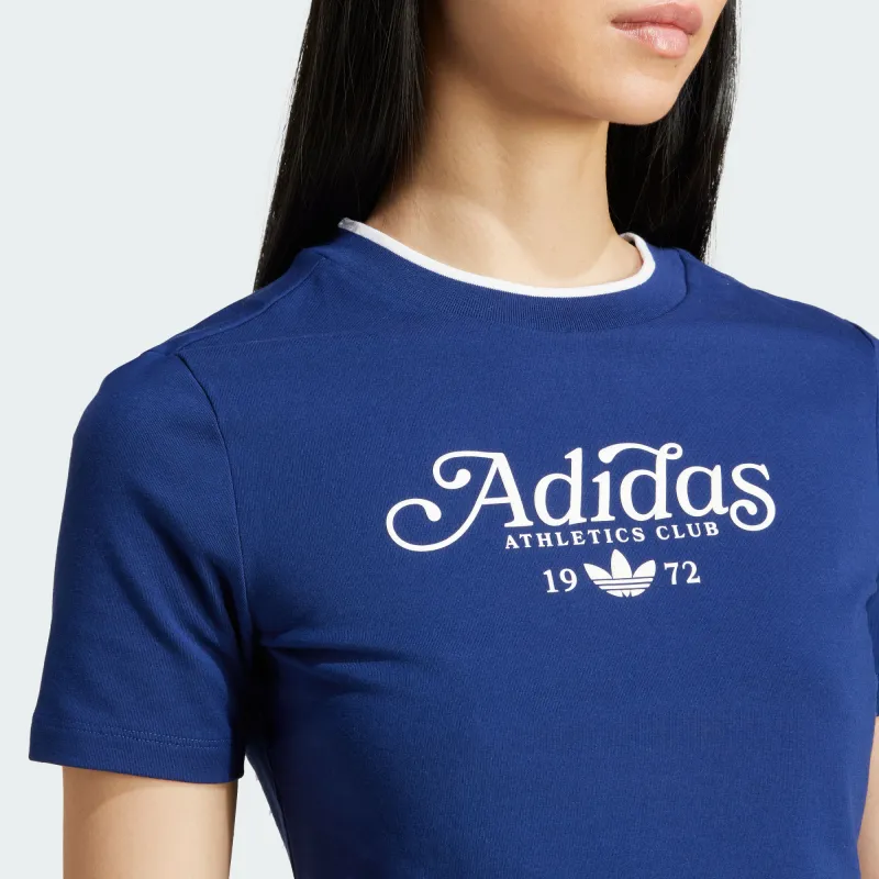 Adidas Originals T Shirt Women's Dark Blue-4