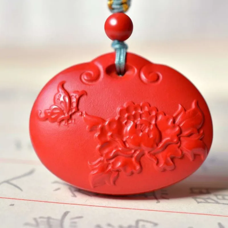 JUNWEN Cinnabar Necklaces Unisex-3