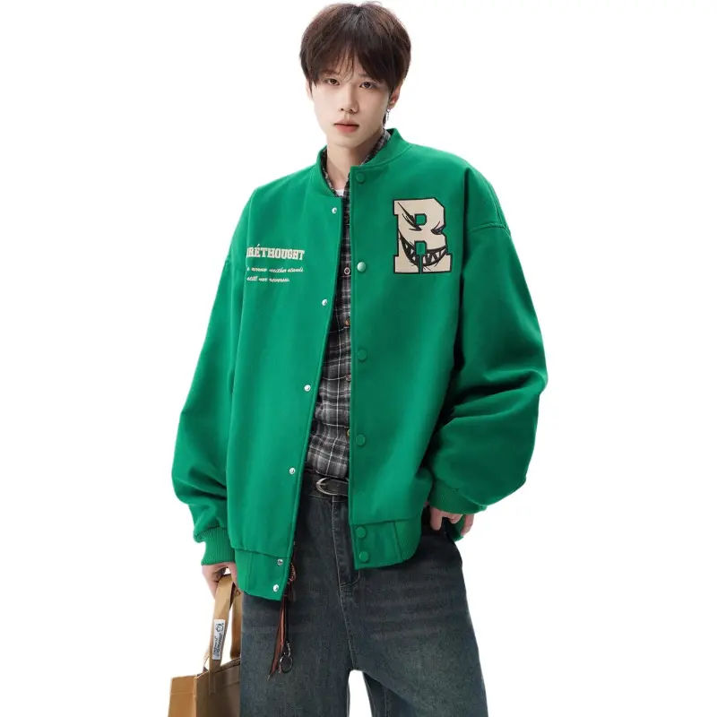 M MAICCO Design Letter Embroidery American Trendy Brand Windbreaker Jackets & Coats Unisex-10