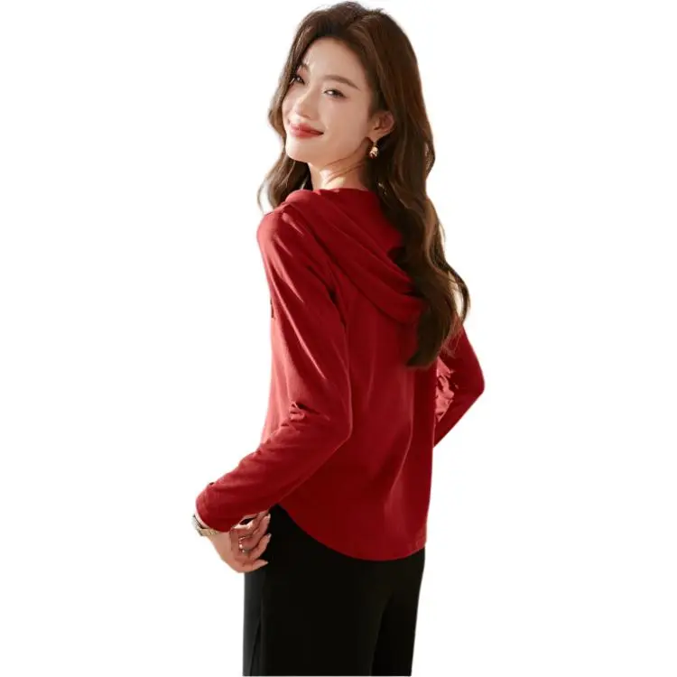 Mo Han Yi Mei T Shirt Women's Red-2
