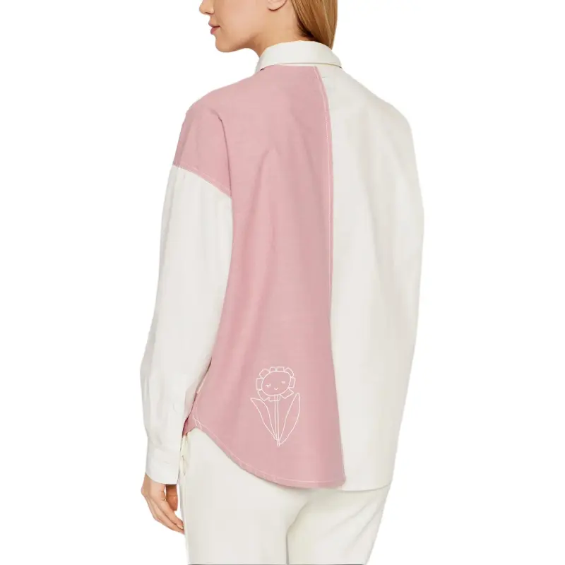 Converse Shirts Women's White & Pink-3