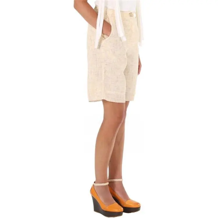 REJINA PYO Casual Shorts Women's Beige Yellow-1