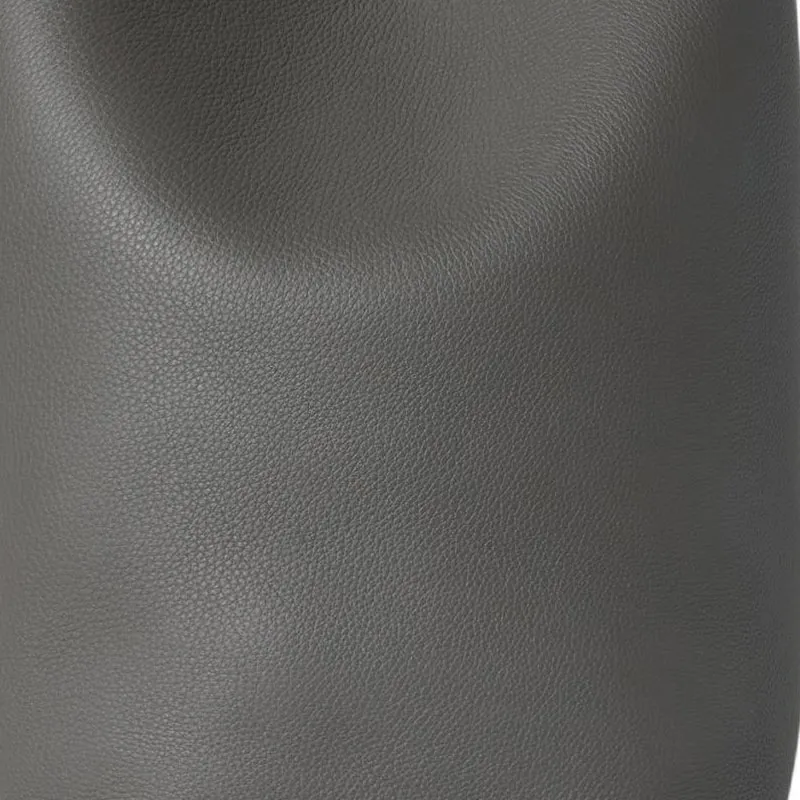 THE ROW Cow Leather Bucket Bag Handbag Tubas Women's Gray-3