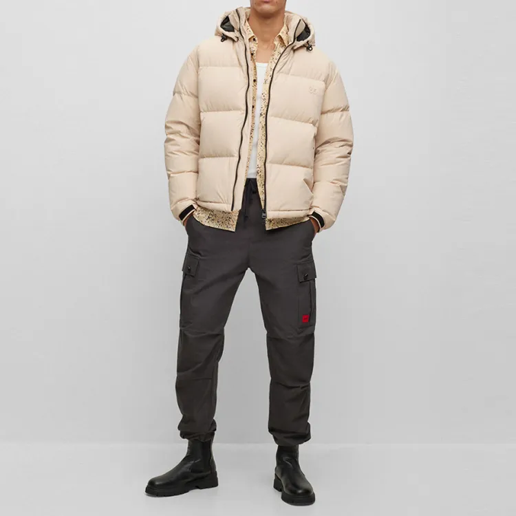 HUGO BOSS Puffer Jackets Men Beige-2