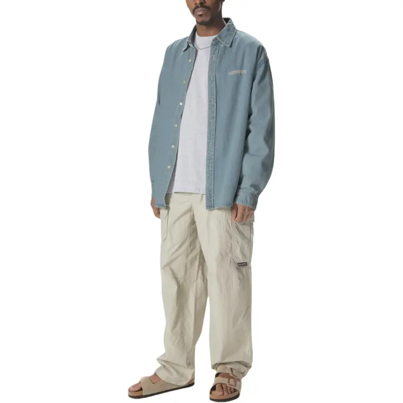 Thisisneverthat SS25 SS25 Shirt Unisex Washed Blue-3