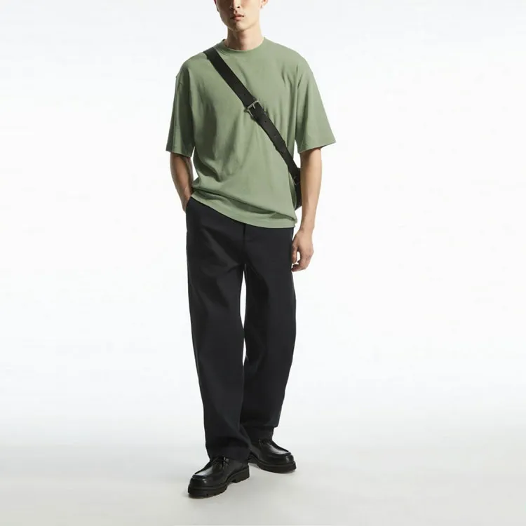 COS T Shirts Men Green-1