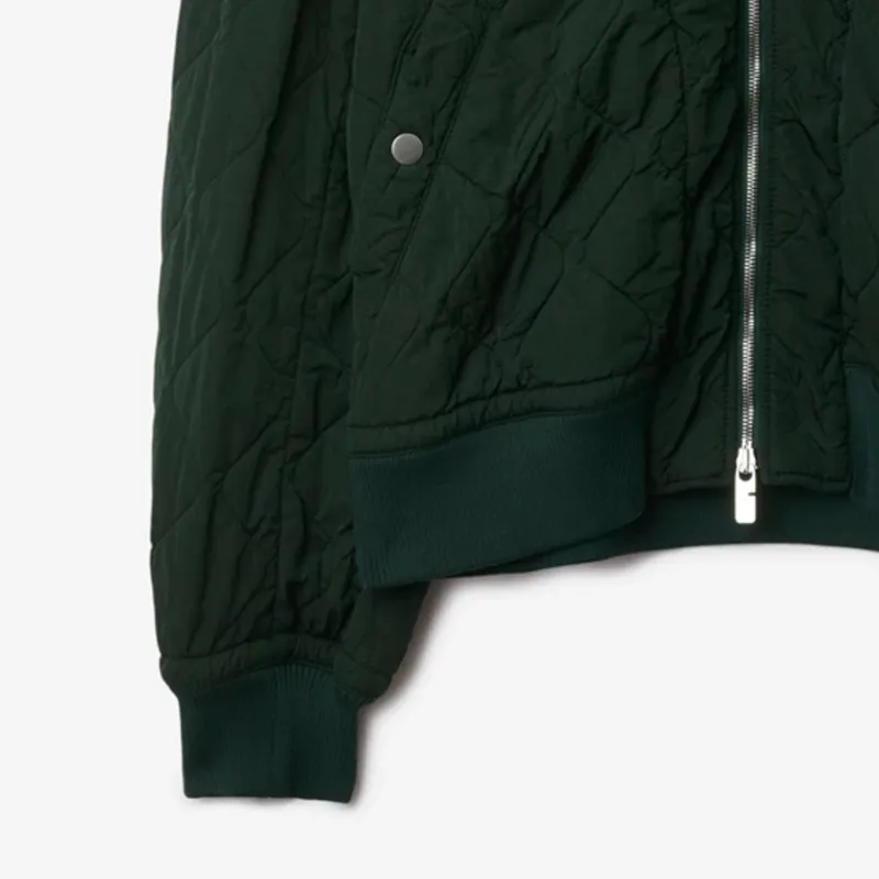 Burberry Long Sleeved Quilted Zip Up Bomber Jacket-7
