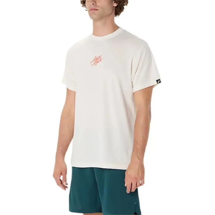 Asics T Shirts Men White-1