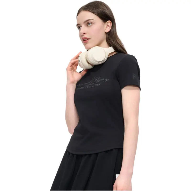 FILA FUSION FUSIONEERFUSION LIFE T Shirt Women's Jet Black BK-2