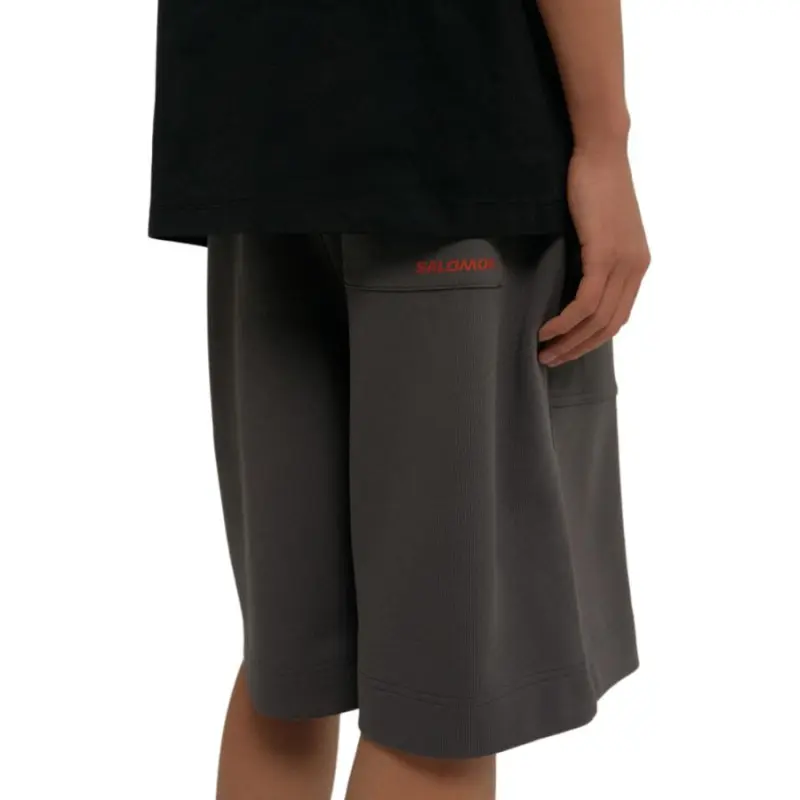 SALOMON Casual Shorts Unisex Charcoal Gray-4
