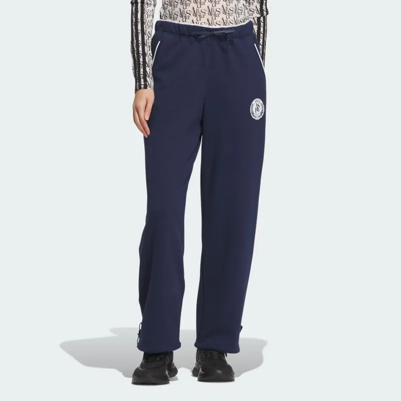 Adidas W Verbiage Pt1 Knitted Sports Pants Women's College Navy-2