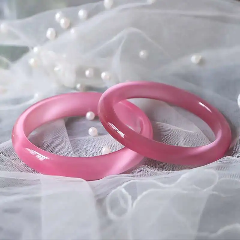 Gifts Glass Cat Eye Bangles Women's-6