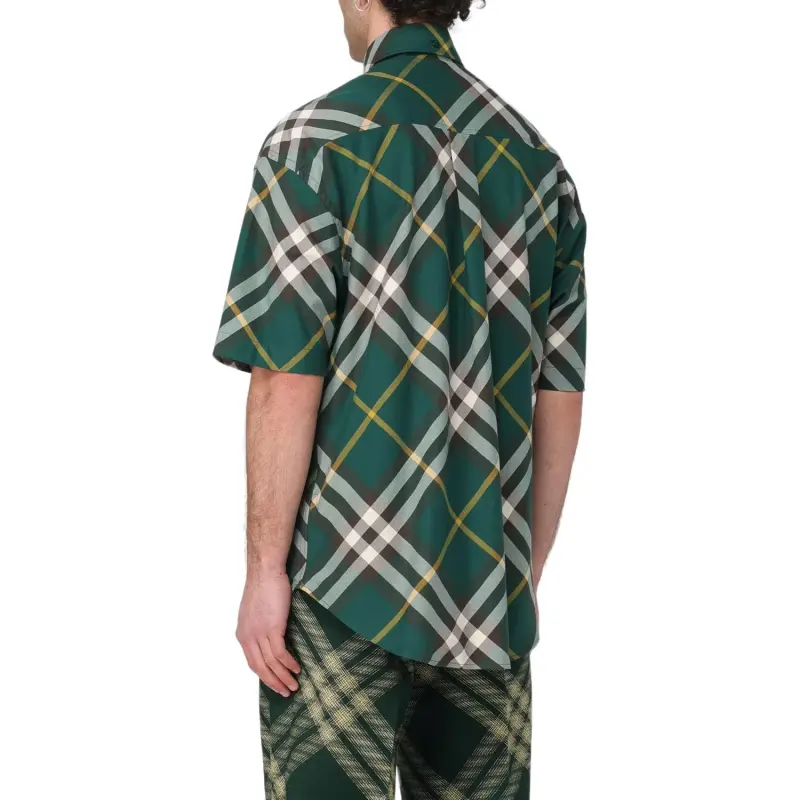 Burberry Shirts Men Green-1