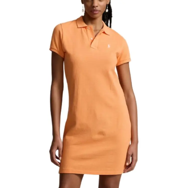 Polo Ralph Lauren Short-Sleeved Dresses Women's Light Orange-2