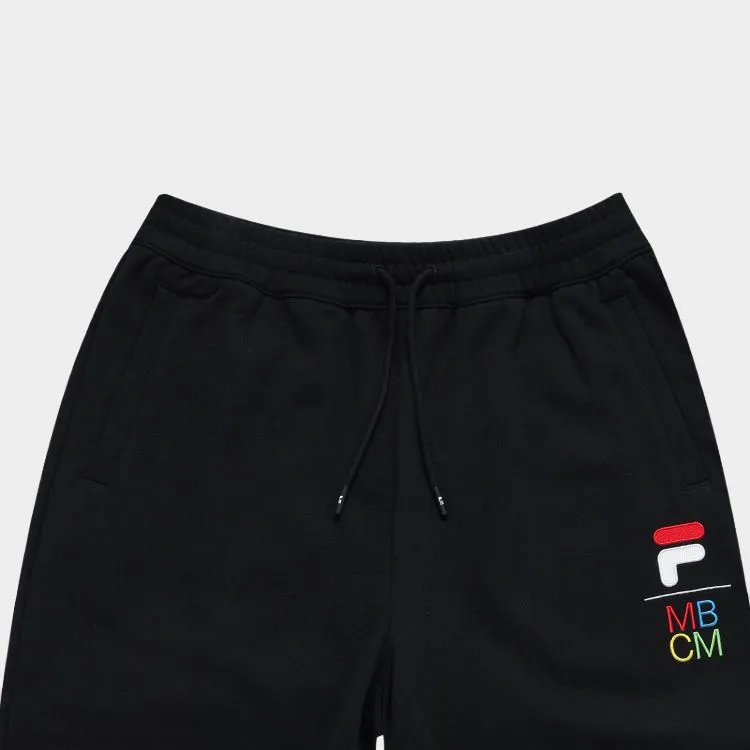 FILA FUSION x Marcelo Burlon Knitted Sweatpants Men's Pitch Black-2