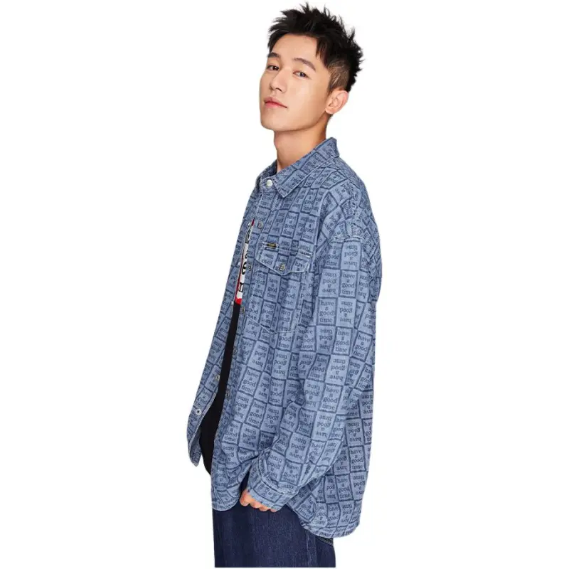 Lee x Have A Good Time Shirt Unisex Medium Blue-3