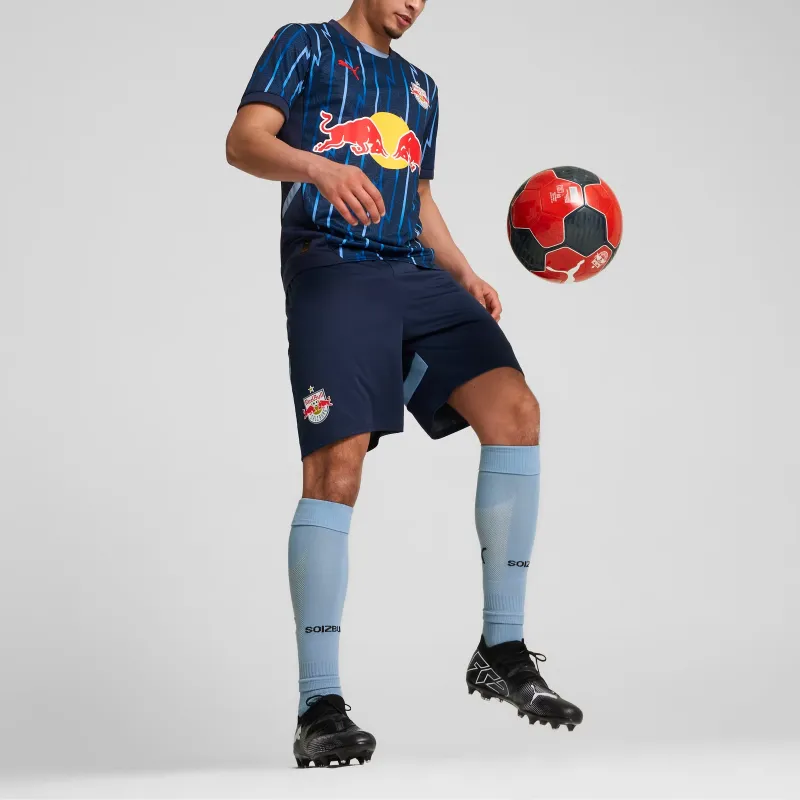 PUMA FC Red Bull Salzburg SS24 Soccer Bottoms Men's Blue Red-2