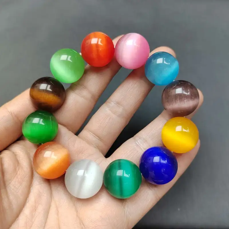 YOULING Glass Cat Eye Bracelets Unisex-7