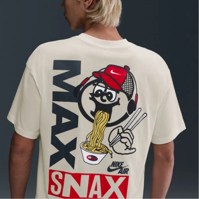 Nike Sportswear AS U NSW TEE M90 OC SOLE FOOD T Shirt Men's Ecru-3
