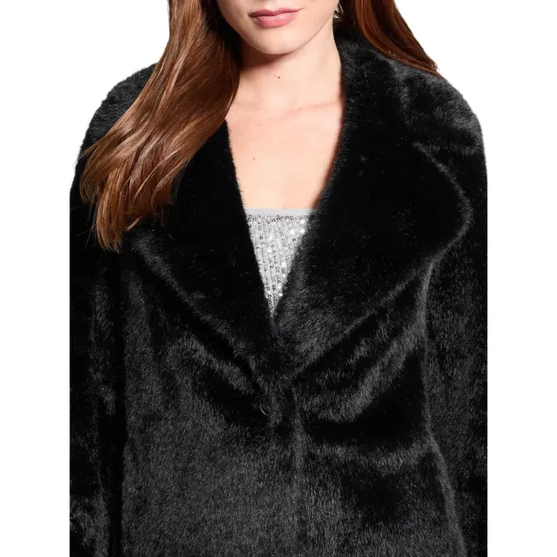 GUESS Jackets Coats Women's Black-4