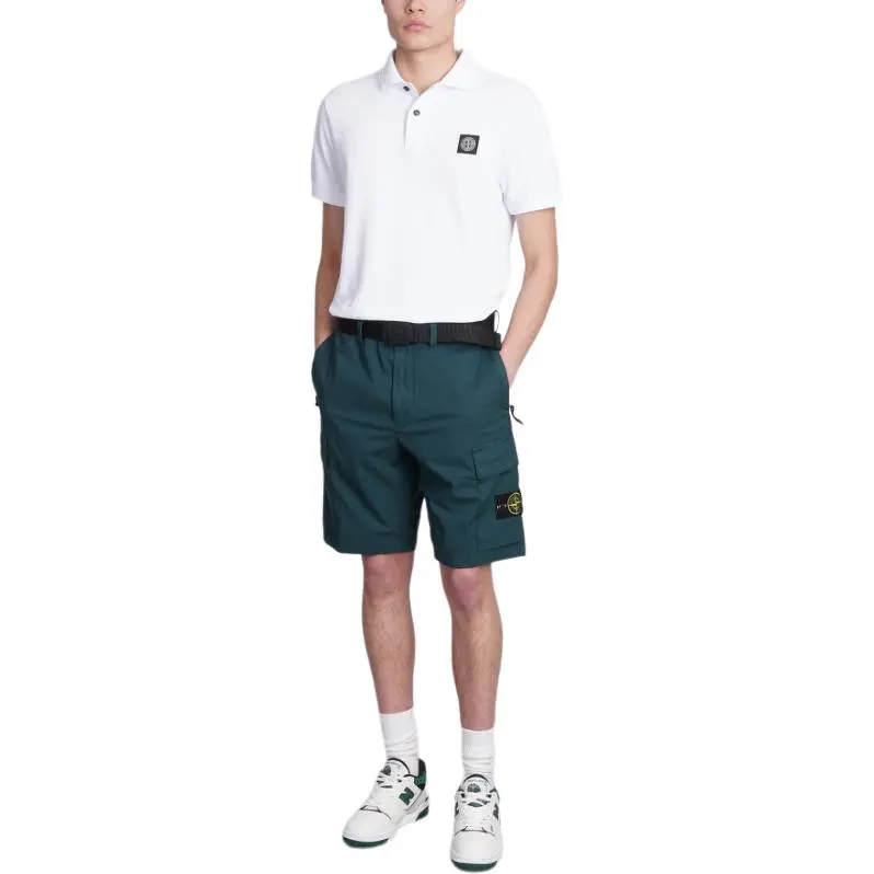 STONE ISLAND Compass patch Cargo Shorts-1