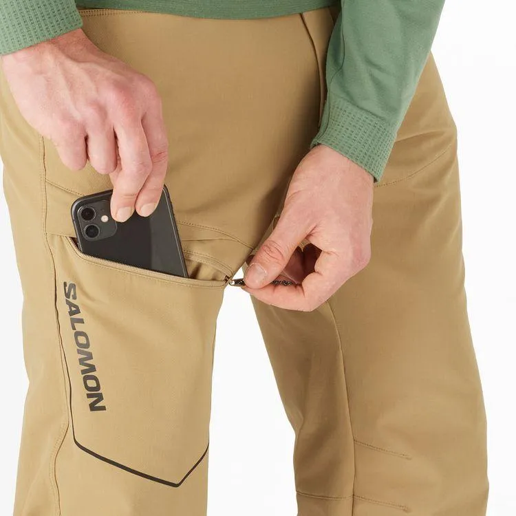 SALOMON Wayfarer Warm Casual Pants Men's Beige-4
