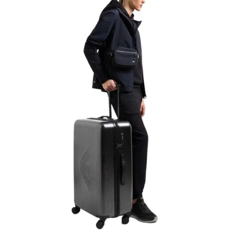 EMPORIO ARMANI Asv Travel Essentials Waffle Jersey Hooded Sweatshirt-3
