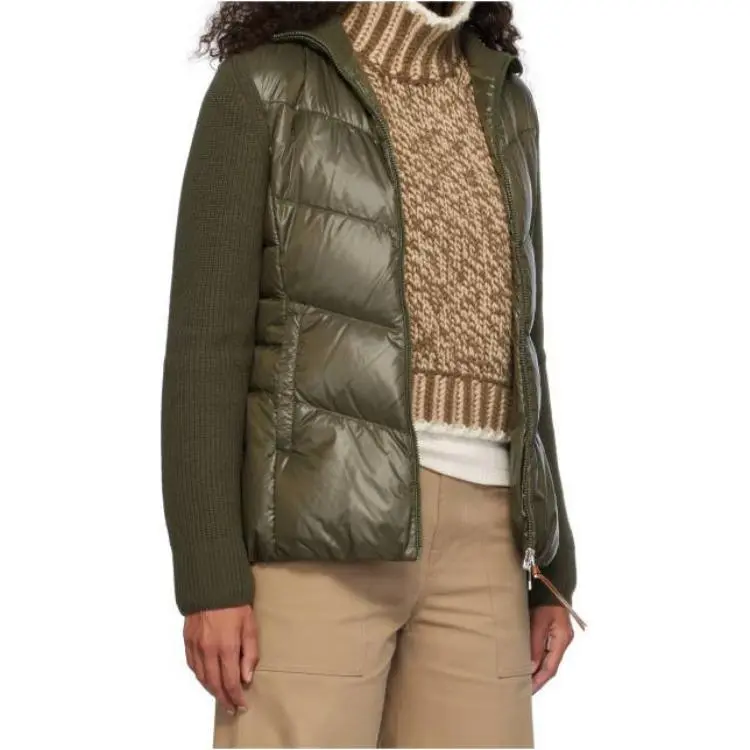Moncler Logo Patch Knitted Padded Cardigan-3