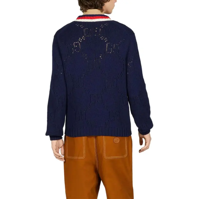 GUCCI SS23 Sweater Men's Navy Blue-1