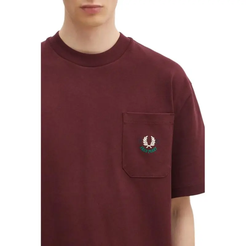 FRED PERRY T Shirt Men's Chestnut-4