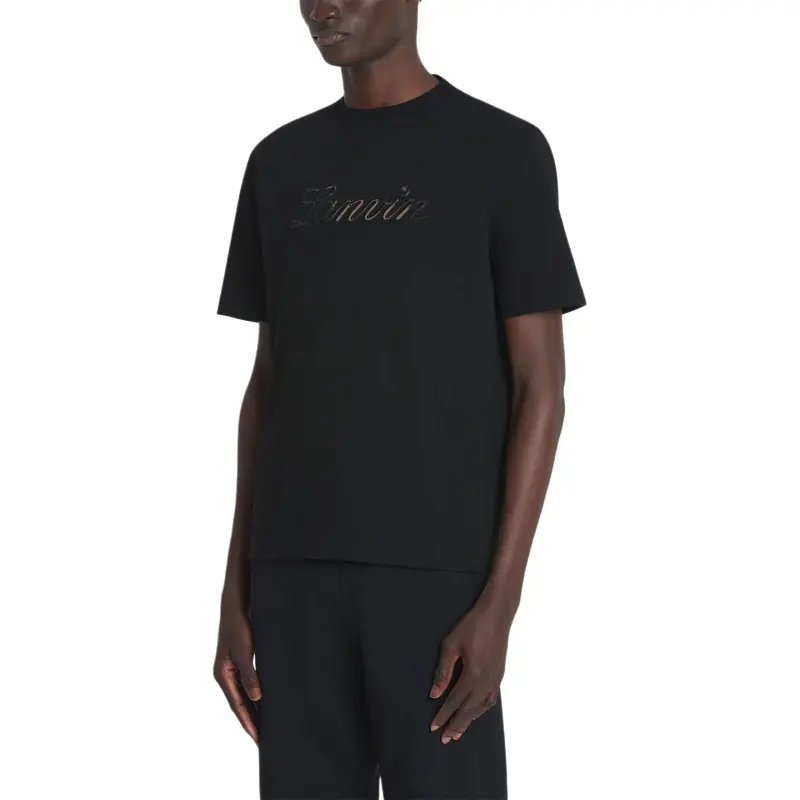 Lanvin Logo Denim T Shirt-3