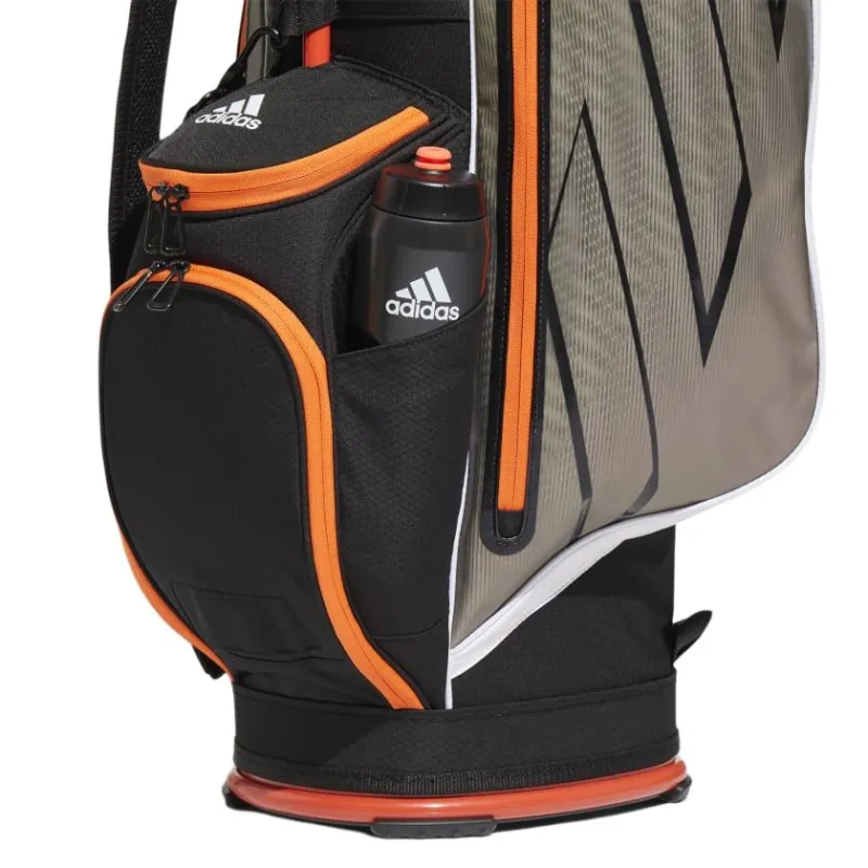 Adidas Polyester Bonded Synthetic Leather Golf Bag Storage Bags Men's White/Orange-3