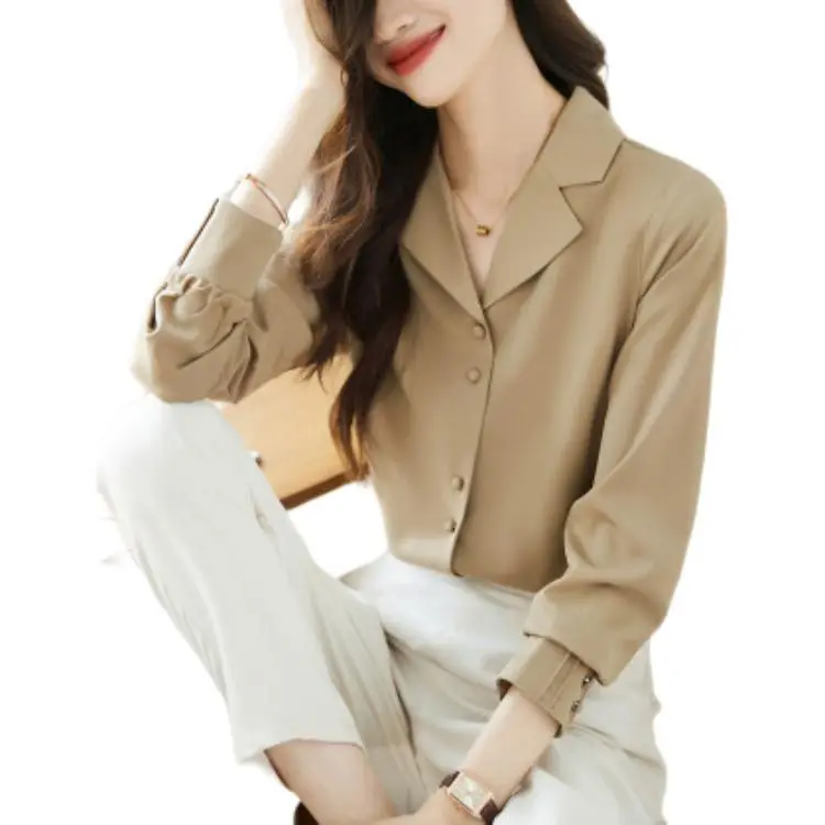 Mo Han Yi Mei Shirt Women's Milk Tea-4