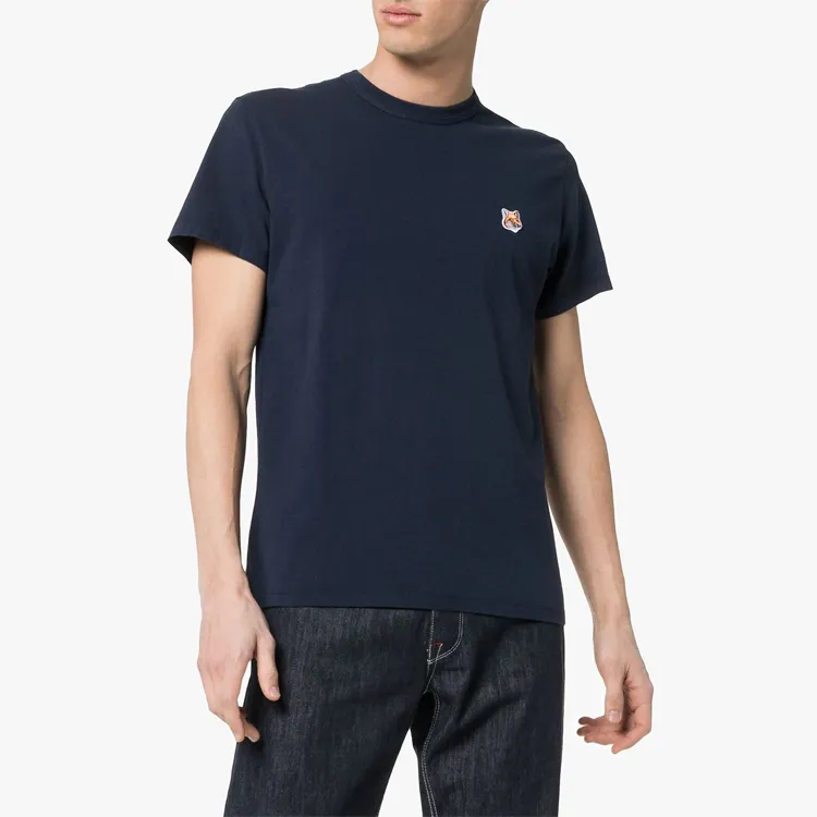 Maison Kitsune T Shirts Men Dark Blue-3