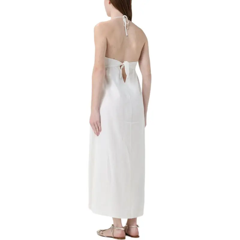 EMPORIO ARMANI Logo embroidered Maxi Dress-1