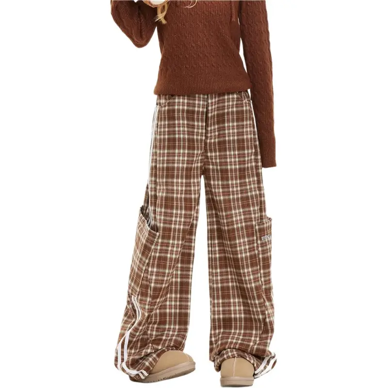 JIMI&JONS Casual Pants Unisex Coffee-4