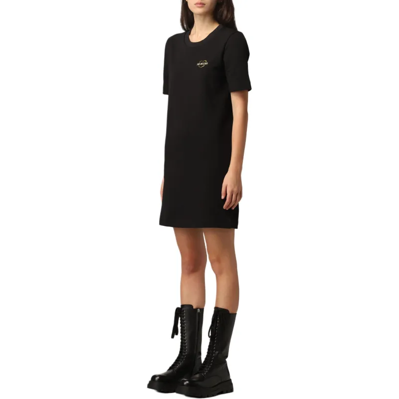 MOSCHINO Short Sleeved Dress Women's Black-1
