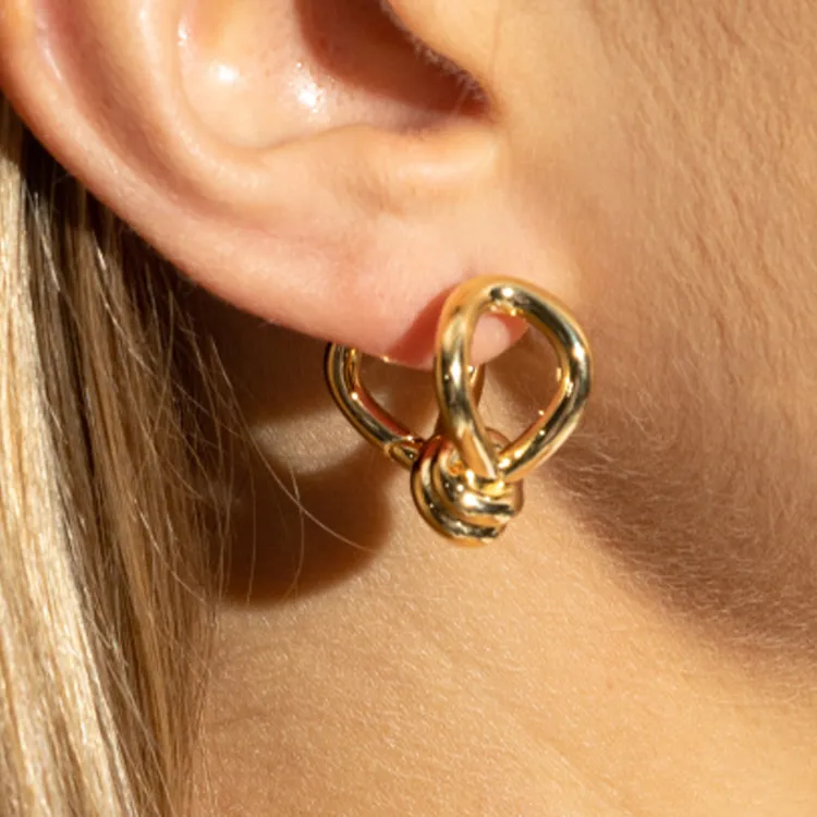 Bottega Veneta Knot Earrings-1