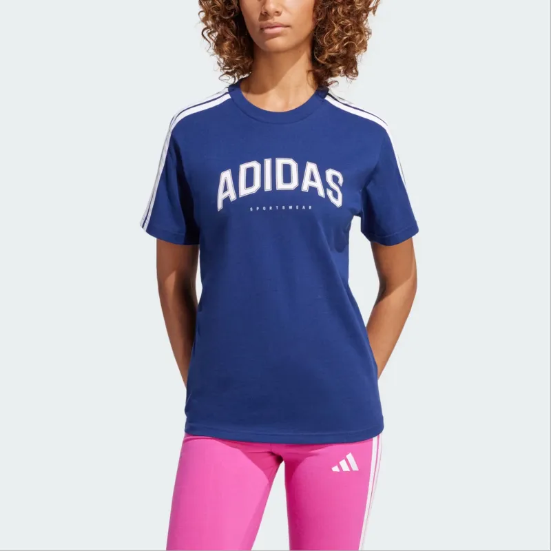 Adidas Free Shipping With AdiClub Lounge Soft Side Graphic Tee-1