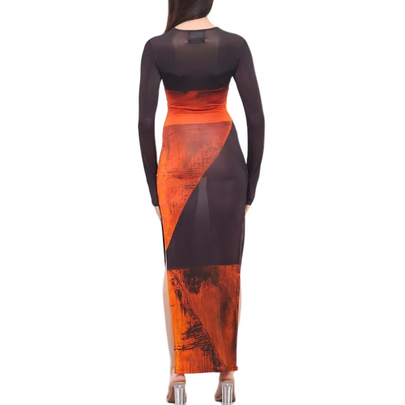LOUISA BALLOU Long-Sleeved Dresses Women's Orange-1