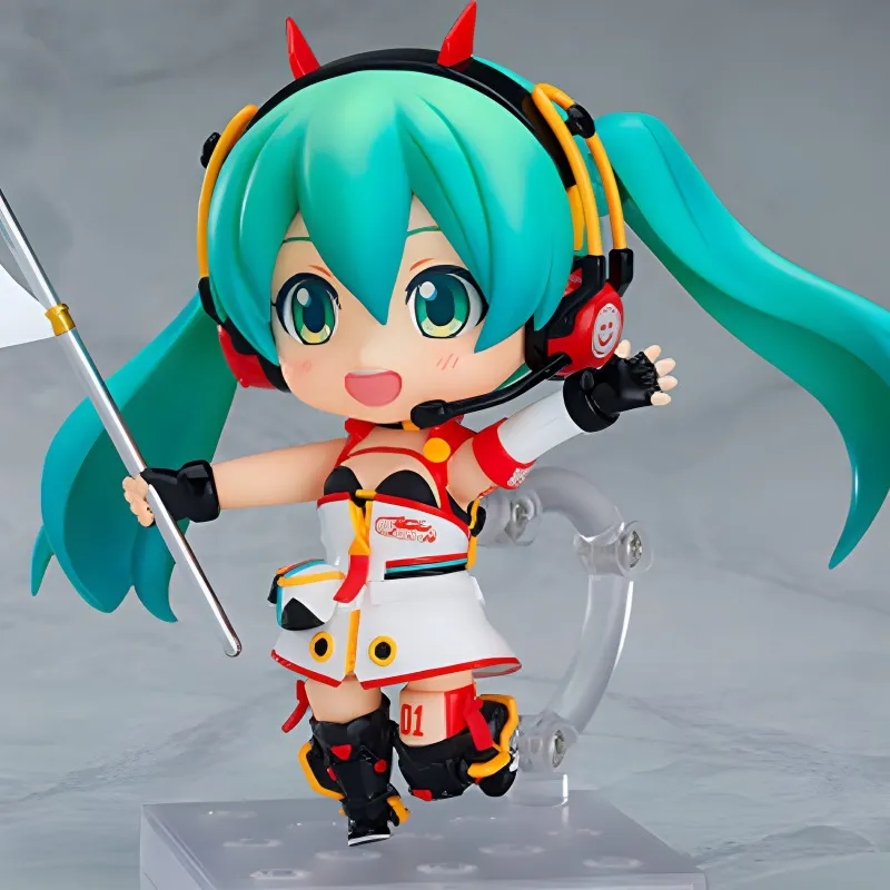 GSC Hatsune Miku 2020 Racing Miku Nendoroid Chibi Figures 10cm-2