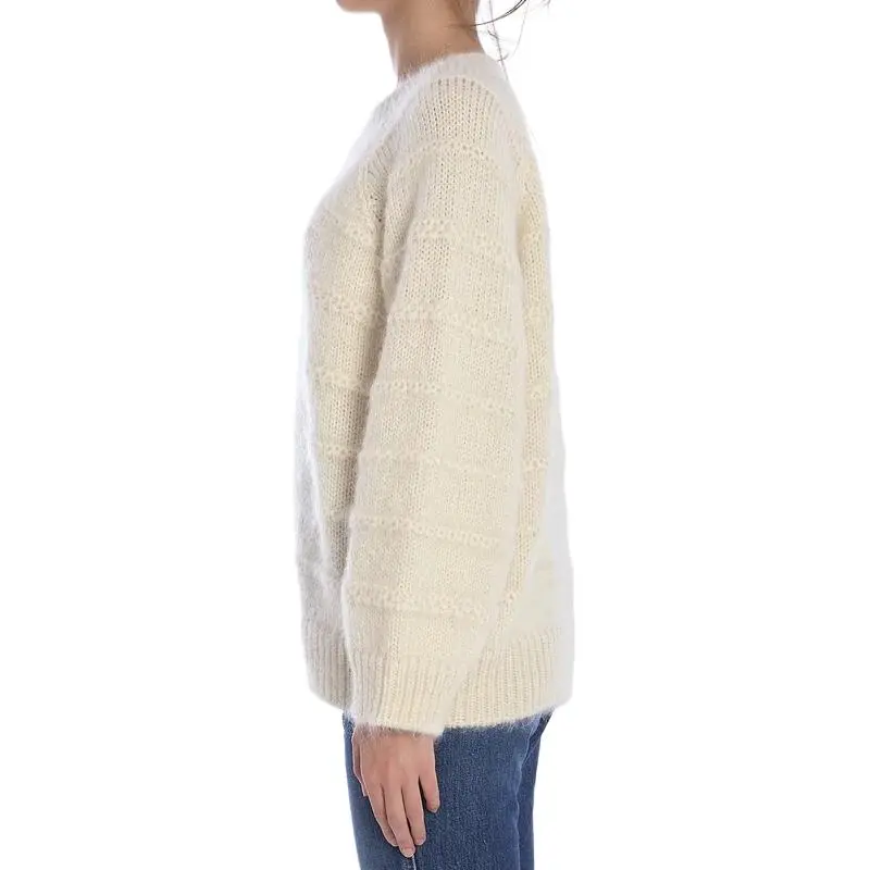 CELINE Triomphe Crew Neck Sweater In Mohair And Silk-3