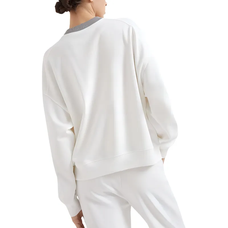 Brunello Cucinelli Monili Detailed Crewneck Sweatshirt-3