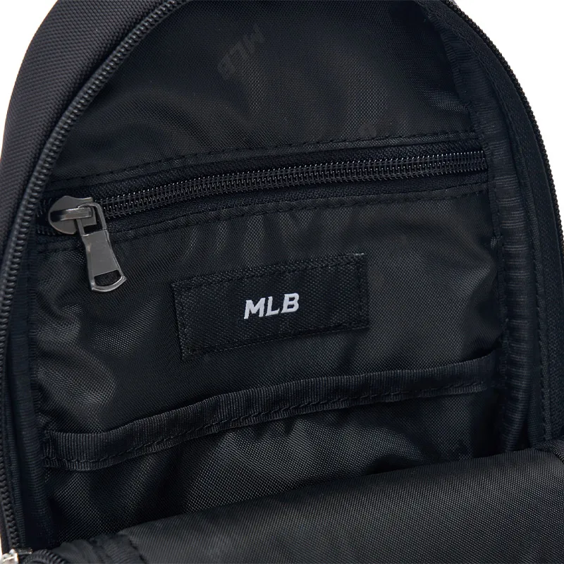 MLB Nylon One Shoulder Crossbody Bag, Sling Bag Regular Men's Black-6
