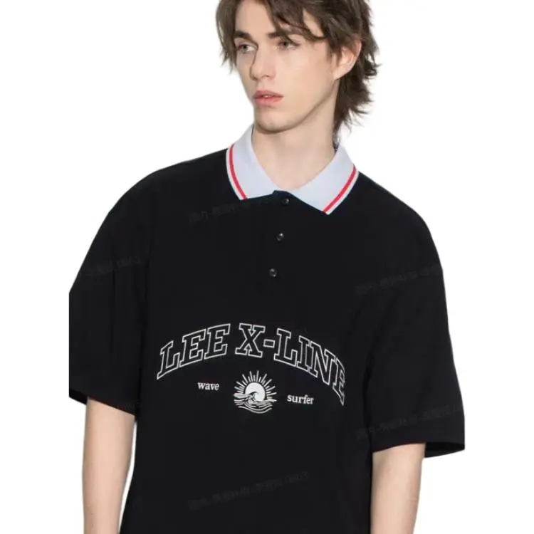 Lee Polo Shirts Men Black-3