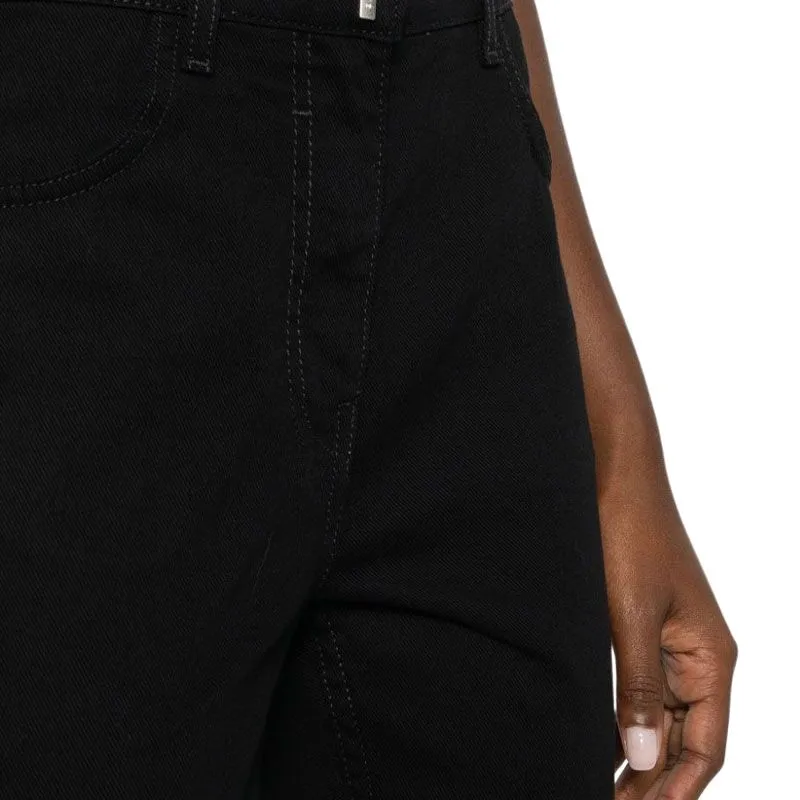 Givenchy Logo Plaque Flared Jeans-3