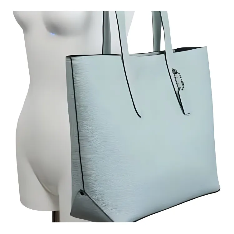 COACH Gotham Leather Tote Bag, Shopping Bag, Handbag Large Size Men's Light Blue-2
