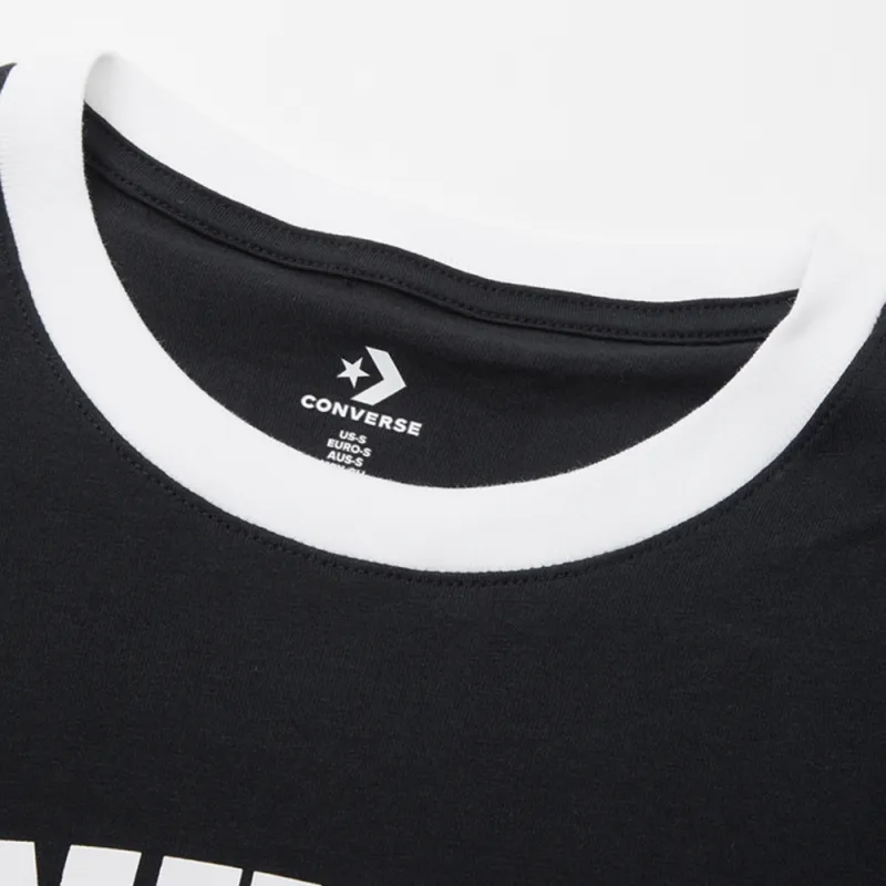 Converse RETRO CHUCKARCH TEE T Shirt Women's Black-3
