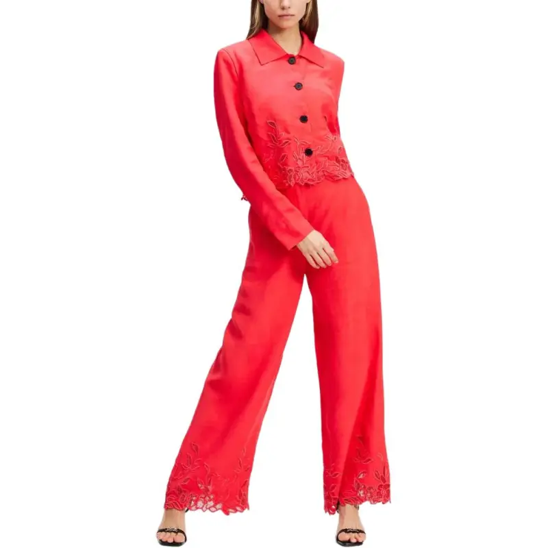 KARL LAGERFELD Casual Pants Unisex Bright Red-4