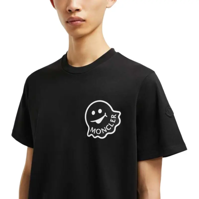 Moncler Logo Printed Crewneck T Shirt-4